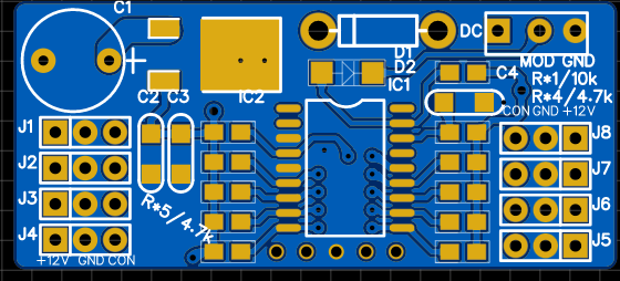 中網(wǎng)燈控制電路版
